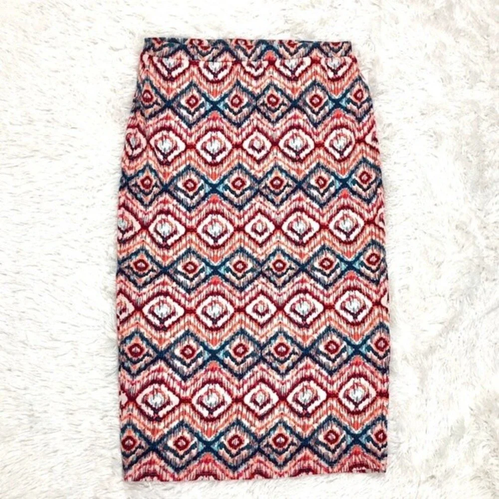 MATTY M Midi Pull-on Stretch Below Knee Skirt